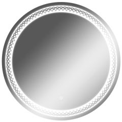 Зеркало Прая 700х700 с подсветкой Домино (GL7048Z) в Ревде - revda.mebel24.online | фото