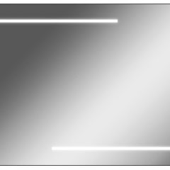 Зеркало Ray 100 black с подсветкой Sansa (SR1035Z) в Ревде - revda.mebel24.online | фото
