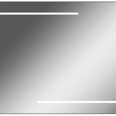 Зеркало Ray 90 black с подсветкой Sansa (SR1036Z) в Ревде - revda.mebel24.online | фото 1