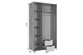 АДАМ К2 Спальный гарнитур (графит) в Ревде - revda.mebel24.online | фото 4