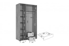 АДАМ Спальный гарнитур (модульный) белое дерево в Ревде - revda.mebel24.online | фото 15