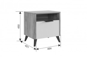 АДАМ Спальный гарнитур (модульный) графит в Ревде - revda.mebel24.online | фото 3