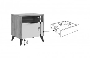 АДАМ Спальный гарнитур (модульный) графит в Ревде - revda.mebel24.online | фото 4