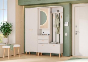 АФИНА Прихожая (модульная) кашемир серый в Ревде - revda.mebel24.online | фото 1