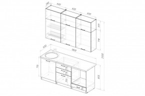 АЛЬБА Кухонный гарнитур Макси 1800 мм в Ревде - revda.mebel24.online | фото 2