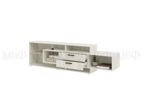 АЛТЕЯ Тумба ТВ (Дуб крафт белый) в Ревде - revda.mebel24.online | фото 2