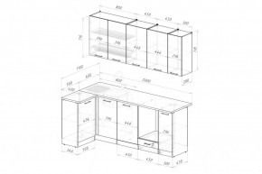 АСАЯ Кухонный гарнитур Прайм 2 400 (1100*2000 мм) ПМ в Ревде - revda.mebel24.online | фото 2