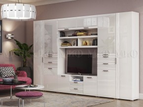 АСТИ Гостиная (МДФ) модульная (Белый глянец/белый) в Ревде - revda.mebel24.online | фото