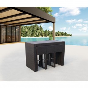 Барный комплект плетеной мебели T390AD/Y390A-W63_6Pcs Brown в Ревде - revda.mebel24.online | фото 2