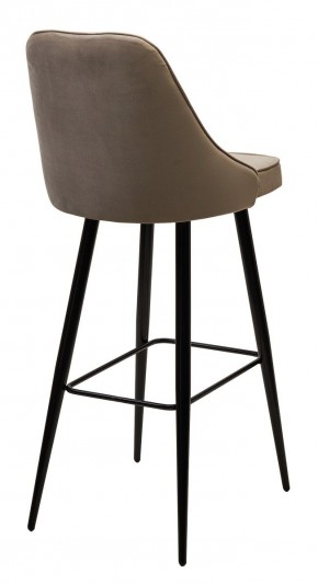 Барный стул NEPAL-BAR БЕЖЕВЫЙ #5, велюр/ черный каркас (H=78cm) М-City в Ревде - revda.mebel24.online | фото 2