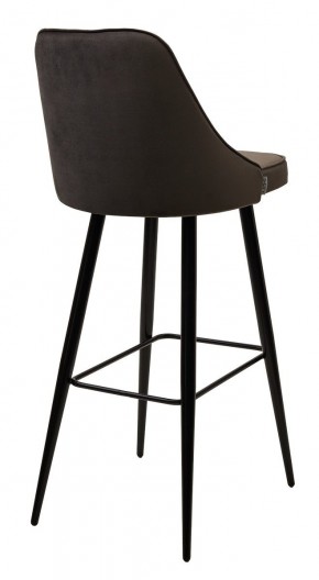 Барный стул NEPAL-BAR ГРАФИТ #14, велюр/ черный каркас (H=78cm) М-City в Ревде - revda.mebel24.online | фото 2