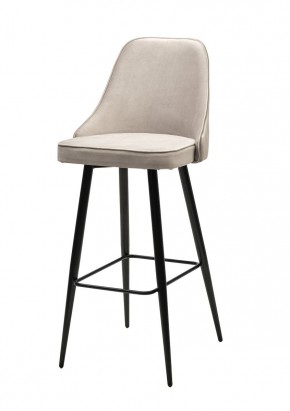 Барный стул NEPAL-BAR ЛАТТЕ #25, велюр/ черный каркас (H=78cm) М-City в Ревде - revda.mebel24.online | фото
