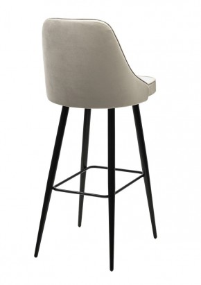 Барный стул NEPAL-BAR ЛАТТЕ #25, велюр/ черный каркас (H=78cm) М-City в Ревде - revda.mebel24.online | фото 2