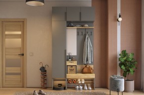 БАСКО Прихожая К4 (графит) в Ревде - revda.mebel24.online | фото