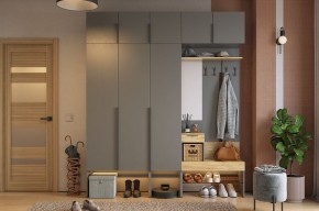 БАСКО Прихожая К7 (графит) в Ревде - revda.mebel24.online | фото