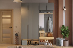 БАСКО Прихожая К9 (графит) в Ревде - revda.mebel24.online | фото