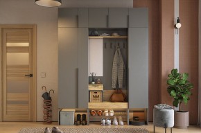 БАСКО Прихожая К9 (графит) в Ревде - revda.mebel24.online | фото 2