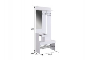 БАСКО Прихожая (модульная) графит/дуб крафт золотой в Ревде - revda.mebel24.online | фото 7