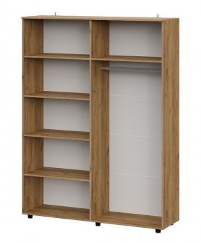 БАЙКАЛ Шкаф четырехстворчатый (Графит/Дуб золотой) в Ревде - revda.mebel24.online | фото 2
