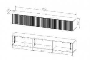 БАЙКАЛ Тумба (Графит/Дуб золотой) в Ревде - revda.mebel24.online | фото 3