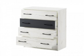 БЕАТРИС Комод К800 (дуб крафт белый/антрацит) в Ревде - revda.mebel24.online | фото 3