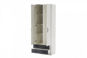 БЕАТРИС Шкаф Дуэт (дуб крафт белый/антрацит) в Ревде - revda.mebel24.online | фото 2
