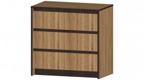 БОСТОН Комод 3 ящика (дуб вотан) в Ревде - revda.mebel24.online | фото
