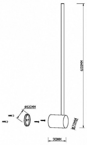 Бра Maytoni Light stick MOD237WL-L6BS3K в Ревде - revda.mebel24.online | фото 4