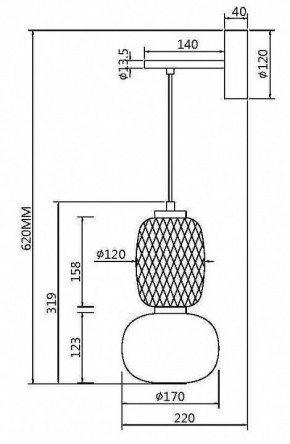 Бра Maytoni Pattern MOD267WL-L18G3K в Ревде - revda.mebel24.online | фото 4