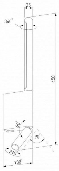 Бра с подсветкой Elektrostandard Sarca a066400 в Ревде - revda.mebel24.online | фото 5