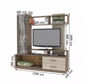ДАРЬЯ Гостиная (Крафт серый/Крафт белый) модульная в Ревде - revda.mebel24.online | фото 9
