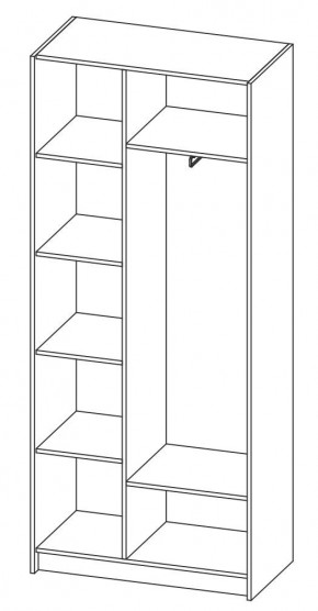 ДАРЬЯ Шкаф (Крафт серый/Крафт белый) гостиная в Ревде - revda.mebel24.online | фото 6