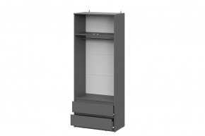 ДЕНВЕР Шкаф двухстворчатый с ящиками (Графит серый) в Ревде - revda.mebel24.online | фото 3