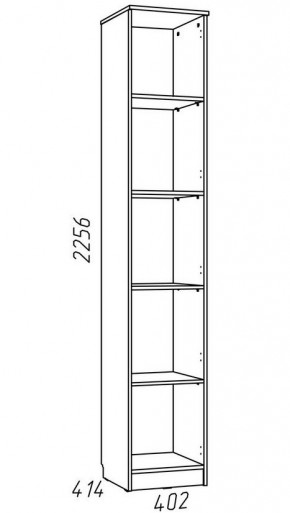 Детская Фанк Шкаф для книг НМ 013.03-01 М в Ревде - revda.mebel24.online | фото 3