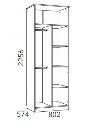 Детская Фанк Шкаф для одежды НМ 014.07 М в Ревде - revda.mebel24.online | фото 3