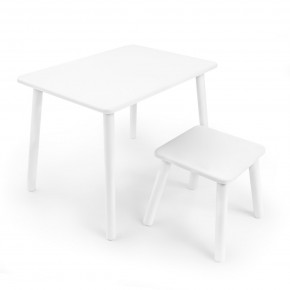 Детский комплект стол и табурет Rolti Baby (белая столешница/белое сиденье/белые ножки) в Ревде - revda.mebel24.online | фото