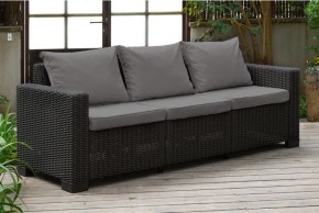 Диван Калифорния 3-х местный (California 3 Sofa), графит в Ревде - revda.mebel24.online | фото 1