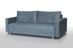 Диван Комфорт с прямыми подлокотниками (микровелюр серый) в Ревде - revda.mebel24.online | фото 1