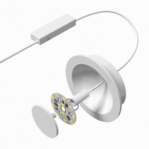 DK2700-WH Встраиваемый светильник, IP 20, 7 Вт, LED 3000, белый, алюминий в Ревде - revda.mebel24.online | фото 5