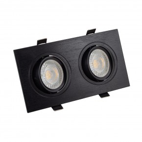 DK3022-BK Встраиваемый светильник, IP 20, 10 Вт, GU5.3, LED, черный, пластик в Ревде - revda.mebel24.online | фото 1