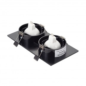 DK3022-BK Встраиваемый светильник, IP 20, 10 Вт, GU5.3, LED, черный, пластик в Ревде - revda.mebel24.online | фото 3