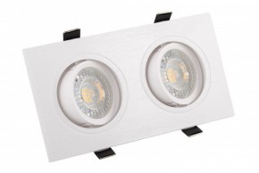 DK3022-WH Встраиваемый светильник, IP 20, 10 Вт, GU5.3, LED, белый, пластик в Ревде - revda.mebel24.online | фото 1