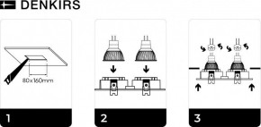 DK3022-WH Встраиваемый светильник, IP 20, 10 Вт, GU5.3, LED, белый, пластик в Ревде - revda.mebel24.online | фото 6