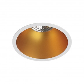 DK3026-WG Встраиваемый светильник, IP 20, 10 Вт, GU5.3, LED, белый/золотой, пластик в Ревде - revda.mebel24.online | фото 1