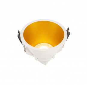 DK3026-WG Встраиваемый светильник, IP 20, 10 Вт, GU5.3, LED, белый/золотой, пластик в Ревде - revda.mebel24.online | фото 3