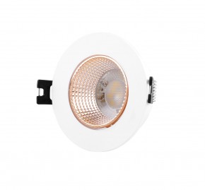 DK3061-WBR Встраиваемый светильник, IP 20, 10 Вт, GU5.3, LED, белый/бронзовый, пластик в Ревде - revda.mebel24.online | фото 1
