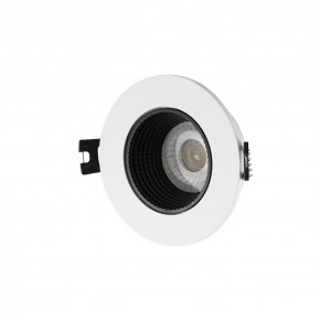 DK3061-WH+BK Встраиваемый светильник, IP 20, 10 Вт, GU5.3, LED, белый/черный, пластик в Ревде - revda.mebel24.online | фото 1
