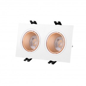 DK3072-WBR Встраиваемый светильник, IP 20, 10 Вт, GU5.3, LED, белый/бронзовый, пластик в Ревде - revda.mebel24.online | фото 1