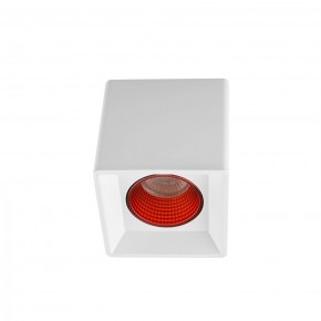 DK3080-WH+RD Светильник накладной IP 20, 10 Вт, GU5.3, LED, белый/красный, пластик в Ревде - revda.mebel24.online | фото 1