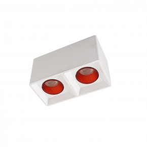DK3085-WH+RD Светильник накладной IP 20, 10 Вт, GU5.3, LED, белый/красный, пластик в Ревде - revda.mebel24.online | фото 1